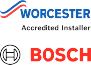Worcester Bosch Accredited Installer certification logo